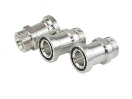 不鏽鋼公製螺紋卡套式法蘭接頭